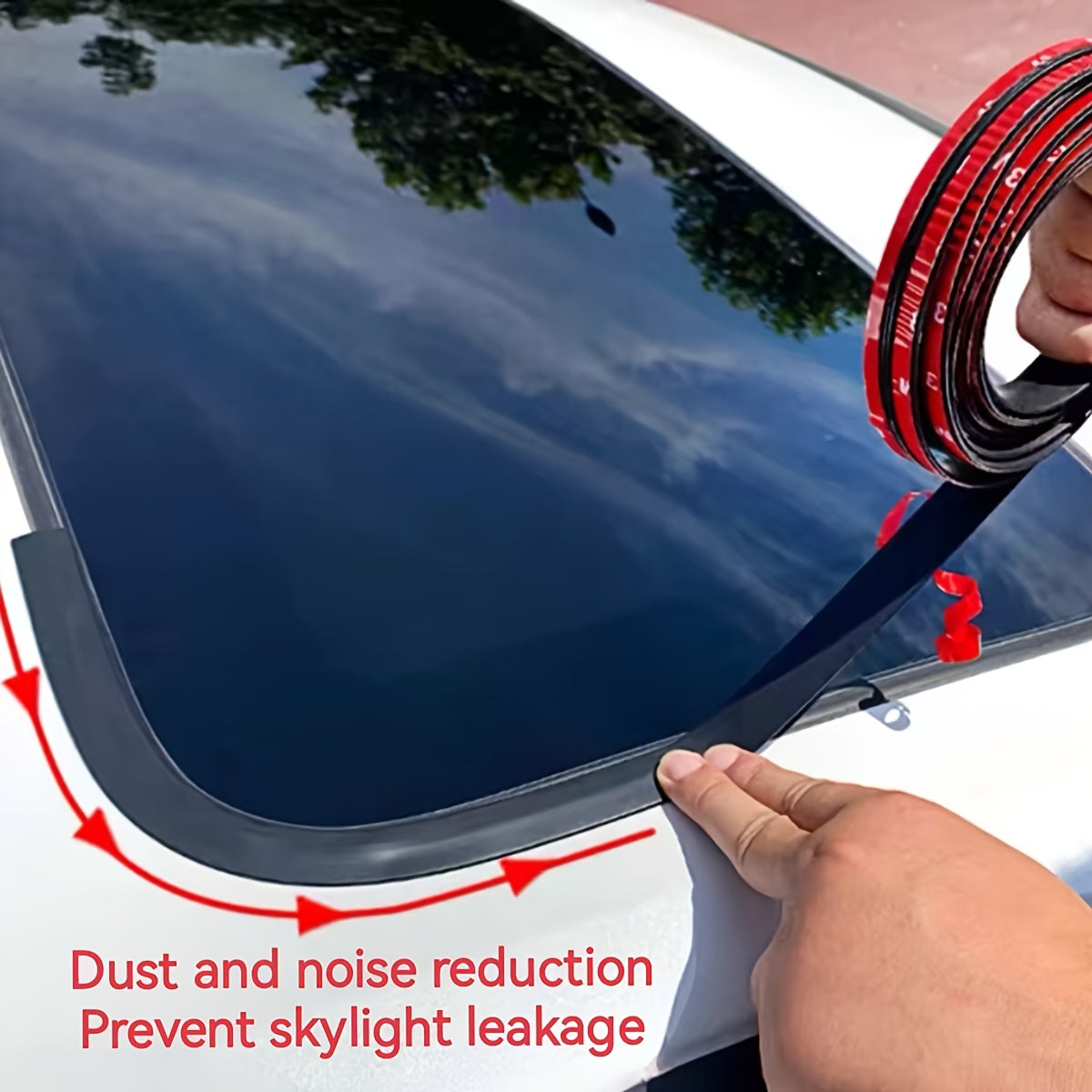 Universal Rubber T-Type Car Sunroof and Windshield Seal Strip Waterproof Dustproof Noise Reduction
