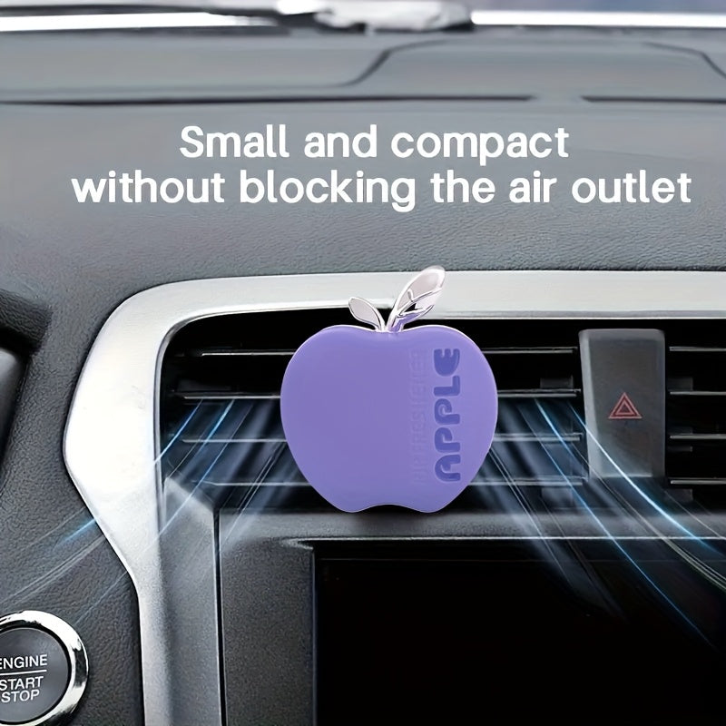 Avtomobil uchun aksessuarlar Olma shaklidagi avtomobil havo tozalagichi Ko'p rangli, uzoq davom etadigan hid