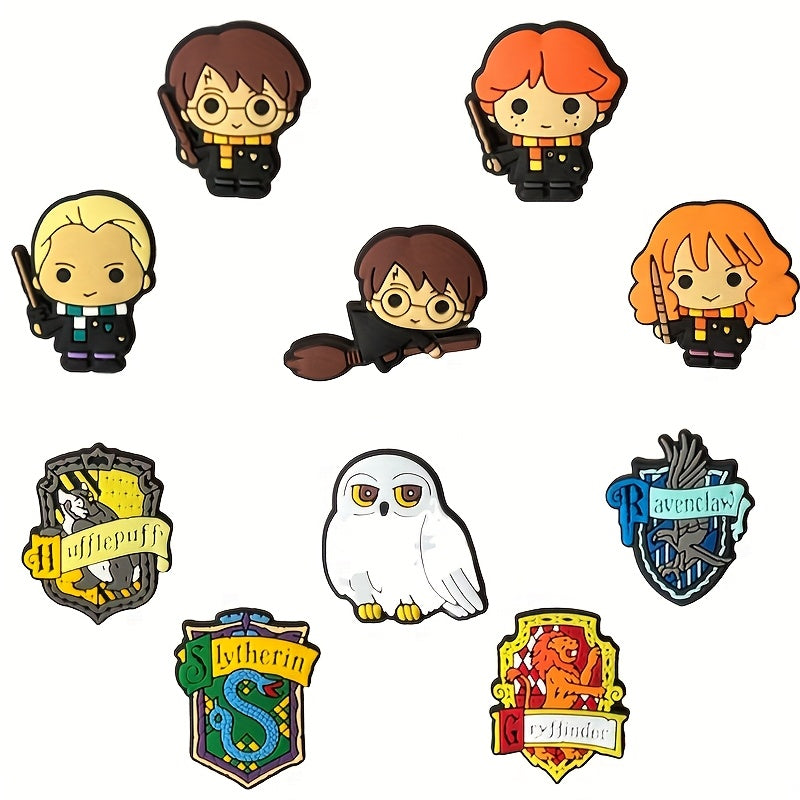 10Pcs PVC Shoe Decorations Flower Buckle Accessories for Damen Girls Fashion