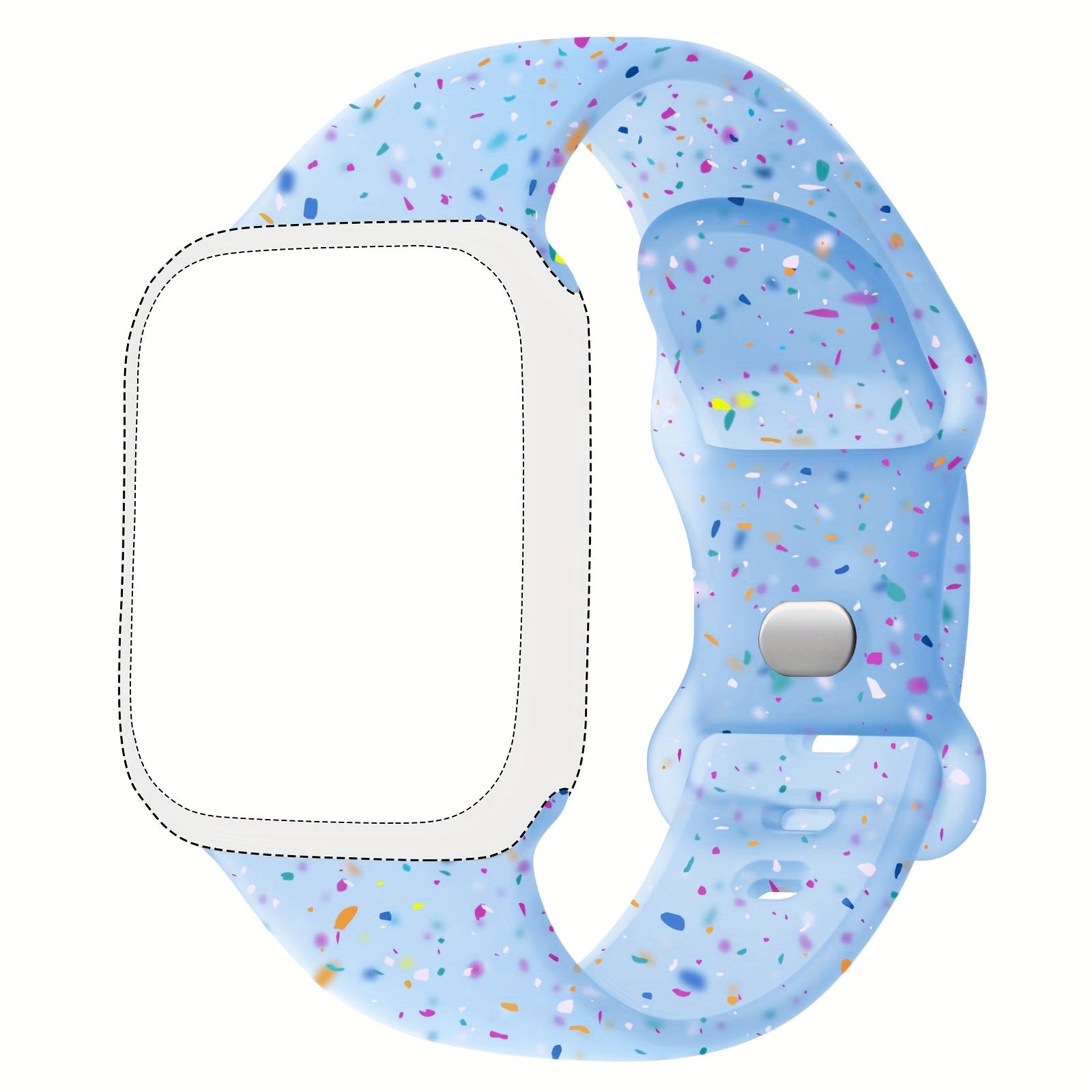 Silicone Sports Watch Band for Men Women Waterproof Compatible with 38mm 49mm Smartwatch