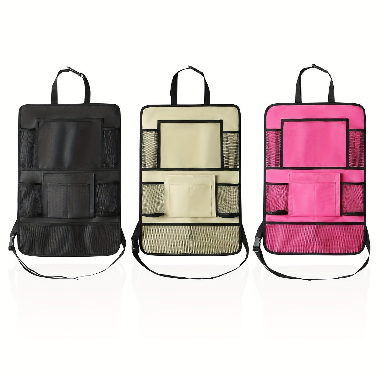 Водонепроницаемый органайзер для заднего сиденья автомобиля с держателем для планшета с сенсорным экраном, многоотсечная сумка для хранения