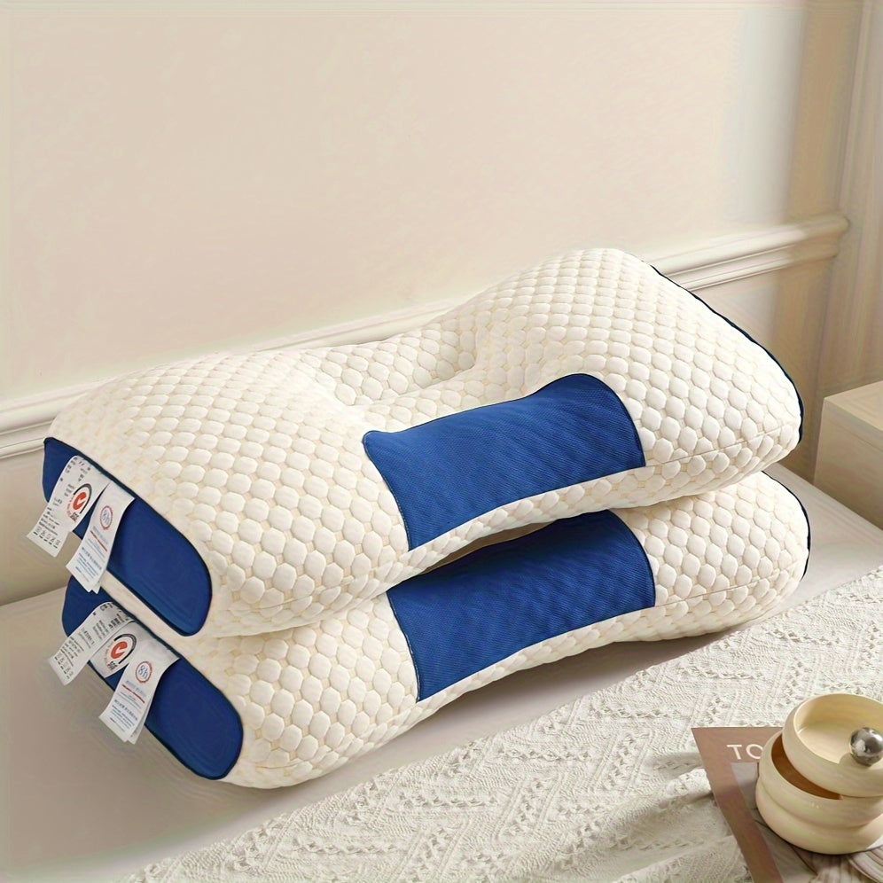 Set of 2 Maternity Pillows with Knitted Cover for Sleeping Neck Support Breathable Polyester Filling