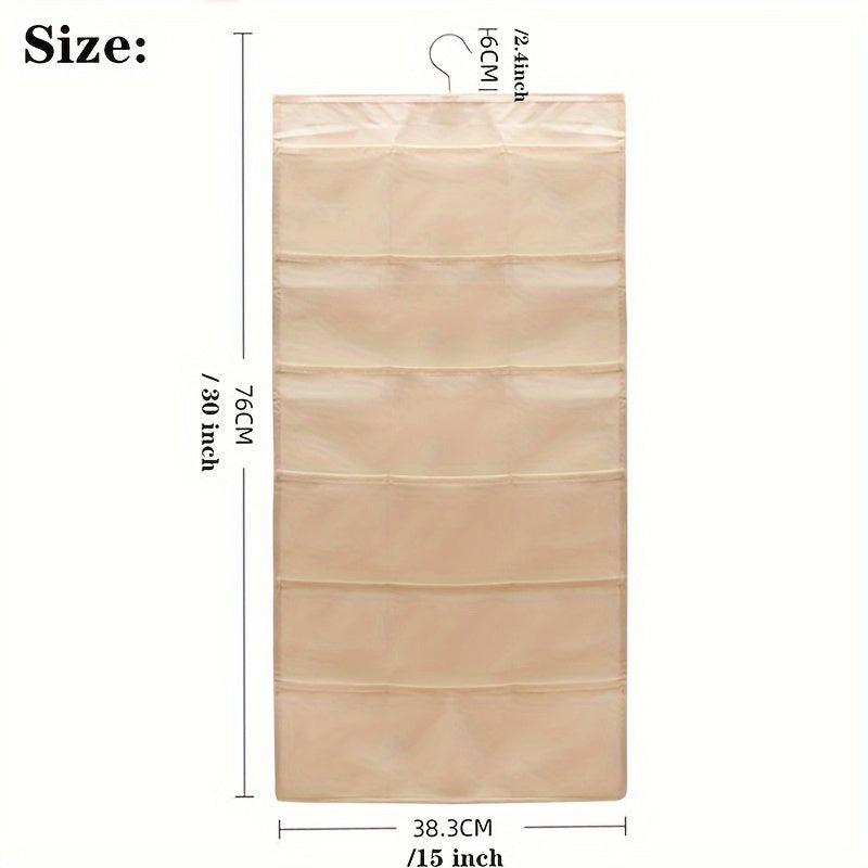 Легко организуйте носки и слюнявчики вашего ребенка с помощью 1-шт. вешаемой сумки для хранения из нетканого материала Youngsters, которая имеет 30 отсеков.