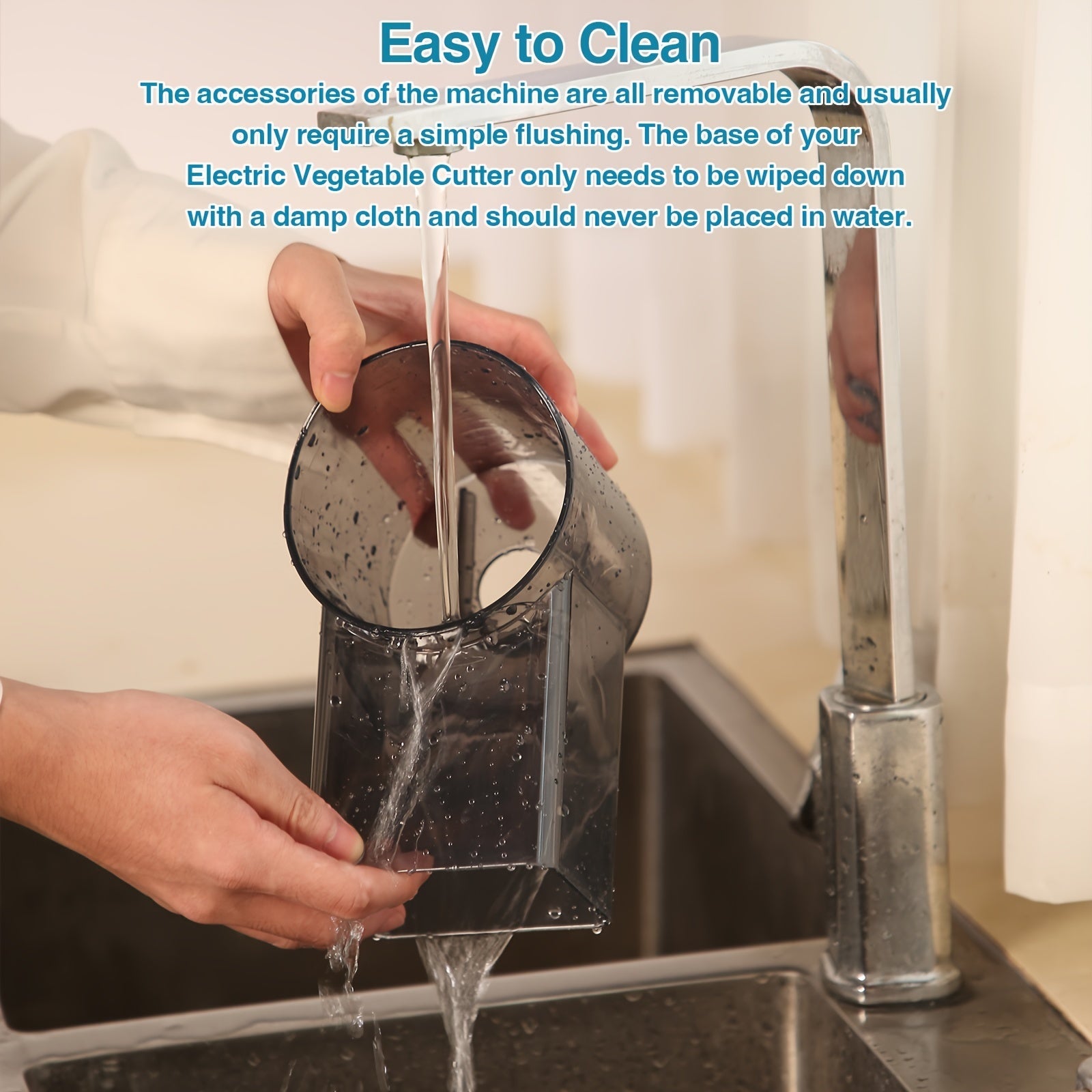 Electric Vegetable Cutter with 3 Blades USB Rechargeable Dicer and Slicer