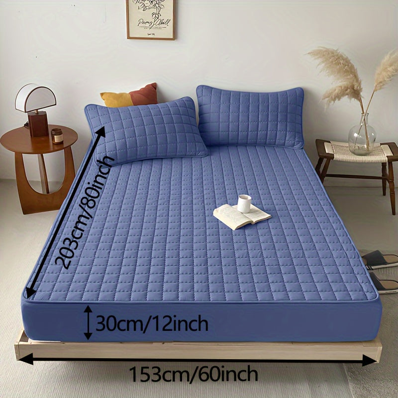 Suv o'tkazmaydigan ikki qatlamli matras himoyachisi, suv bilan yuvish va cho'tkaga olish bilan ishlov berilgan