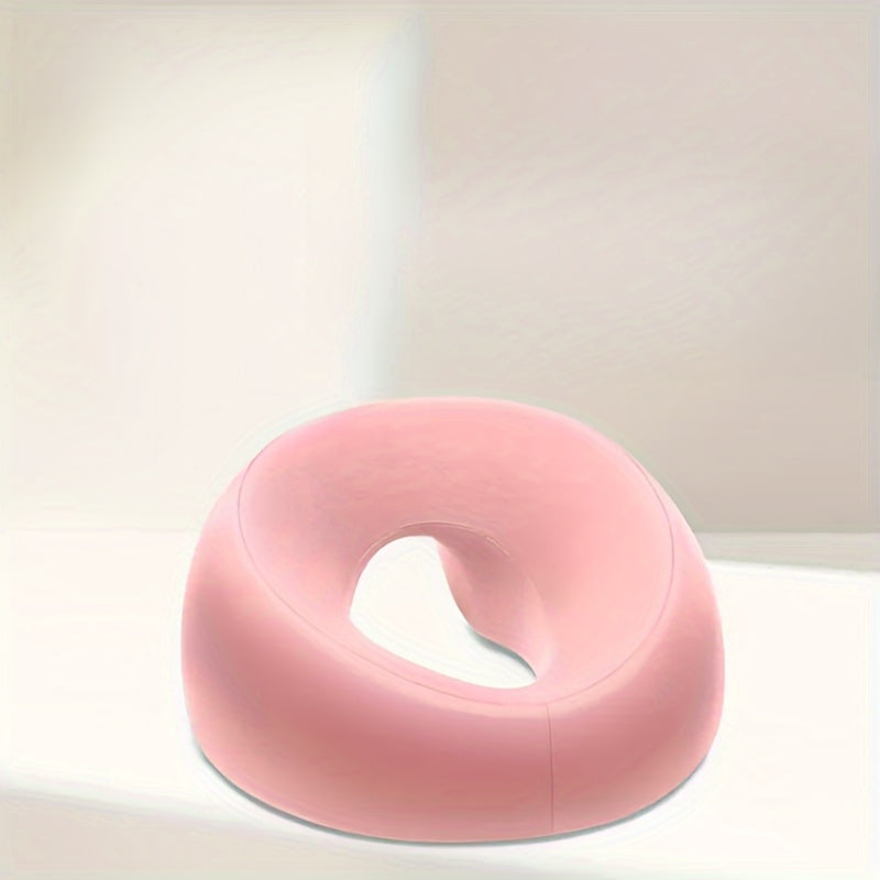 Almohada facial de espuma viscoelástica en forma de U con funda removible para spa y viajes