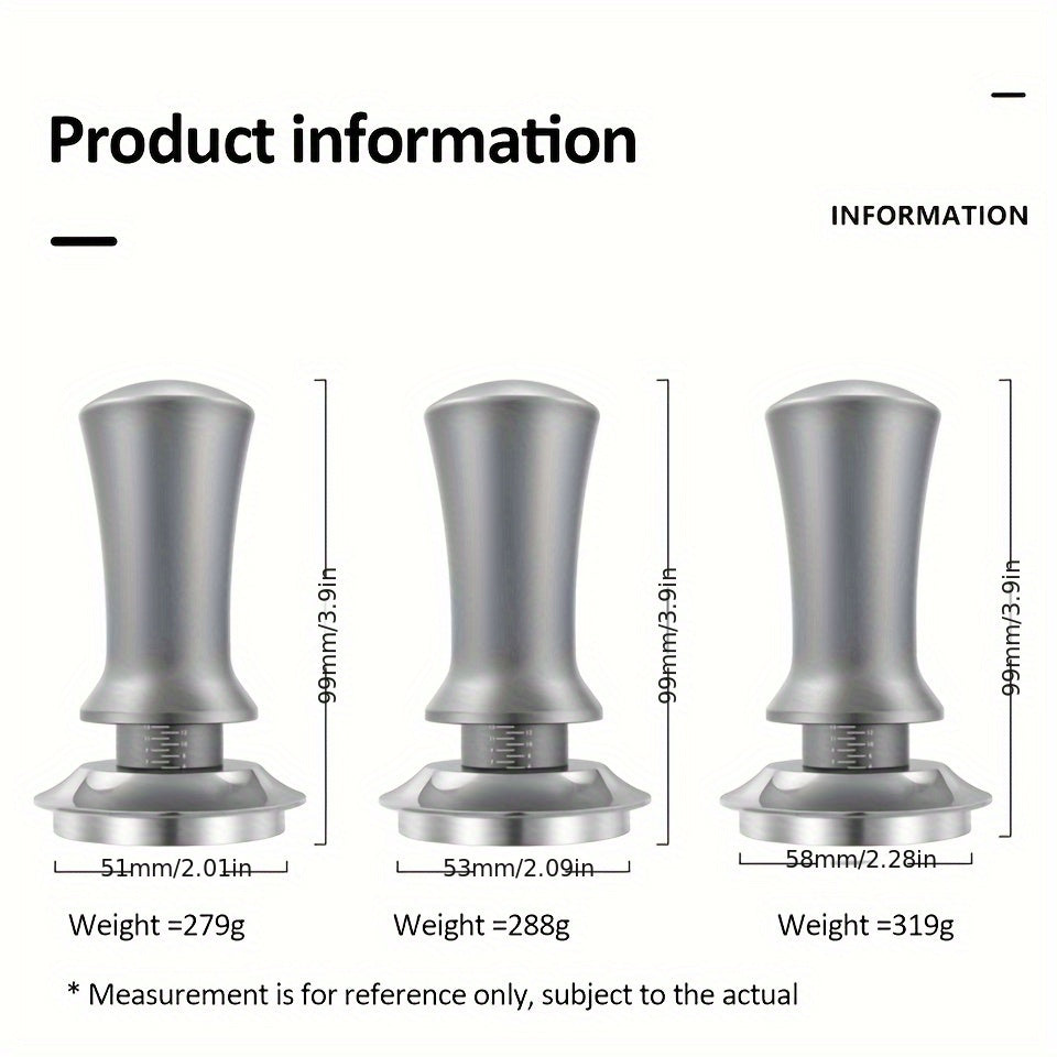 Adjustable Stainless Steel Coffee Tamper for Espresso and Drip Coffee