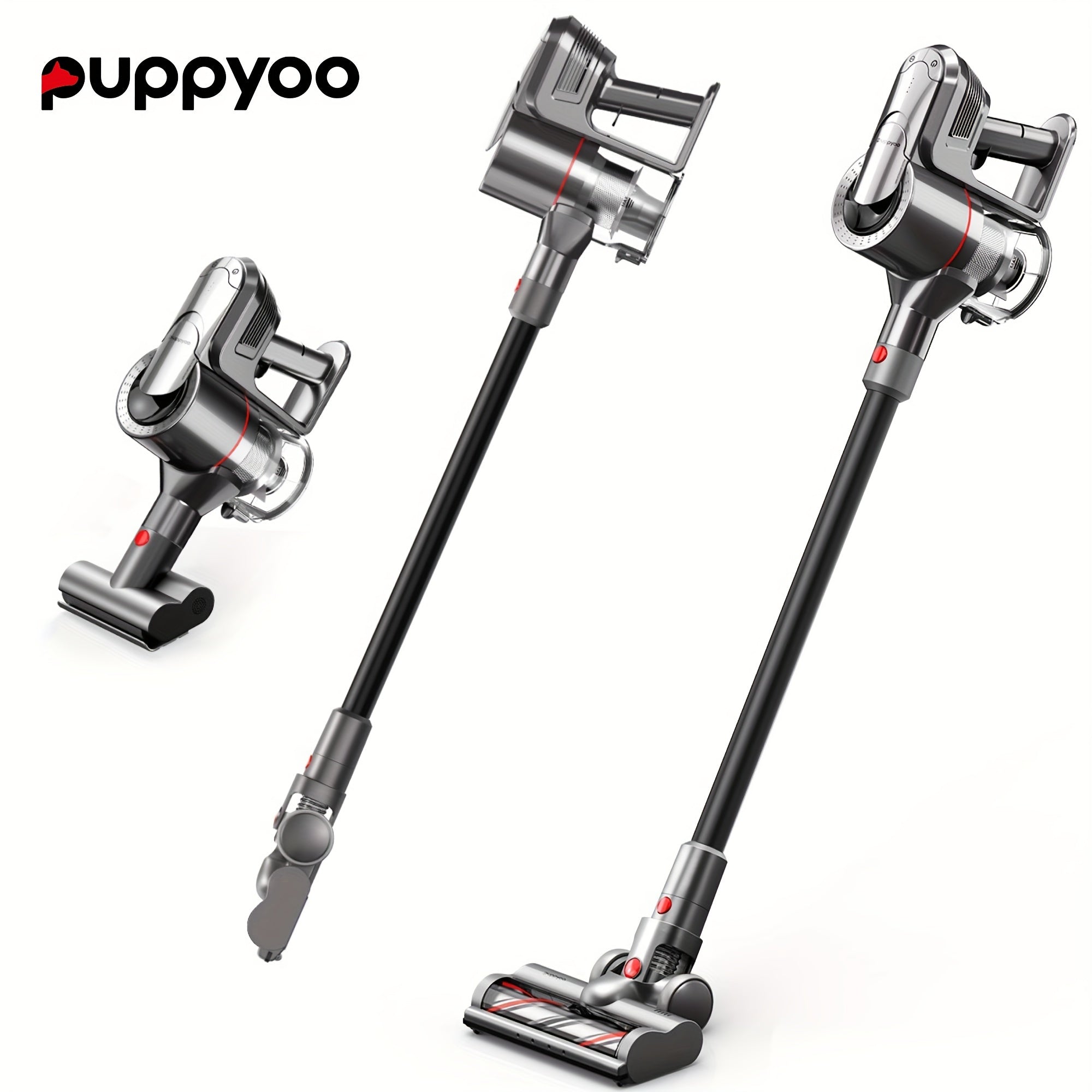 Cordless Stick Vacuum Cleaner with 20000Pa Suction Lightweight Rechargeable for Home Car Pet Hair Removal