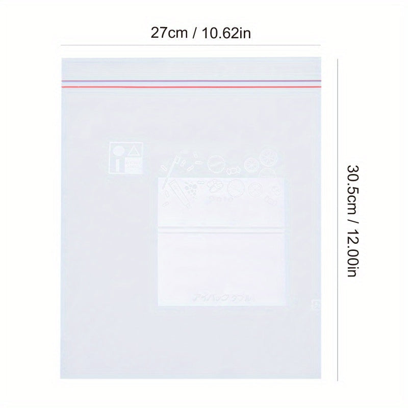 Bolsas con cierre de cremallera claras 15-65 piezas, organizador de almacenamiento de alimentos, snacks y especias