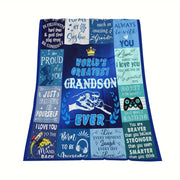 Cozy Flannel Throw Blanket for All Seasons Perfect Gift for Grandsons