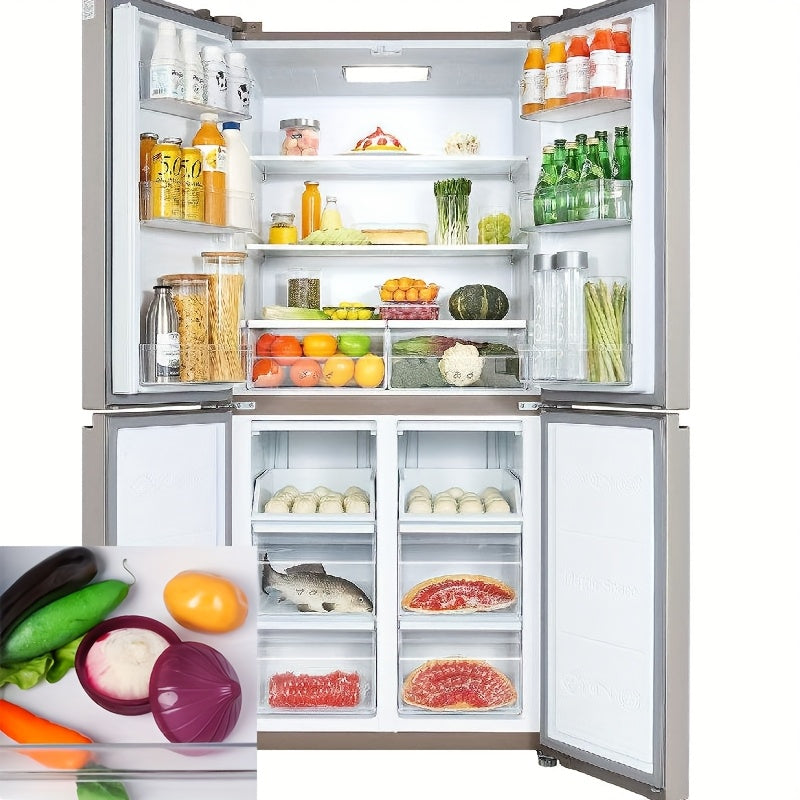 2PCS Set Lemon and Onion Food Savers Plastic Storage Containers Freezer Safe