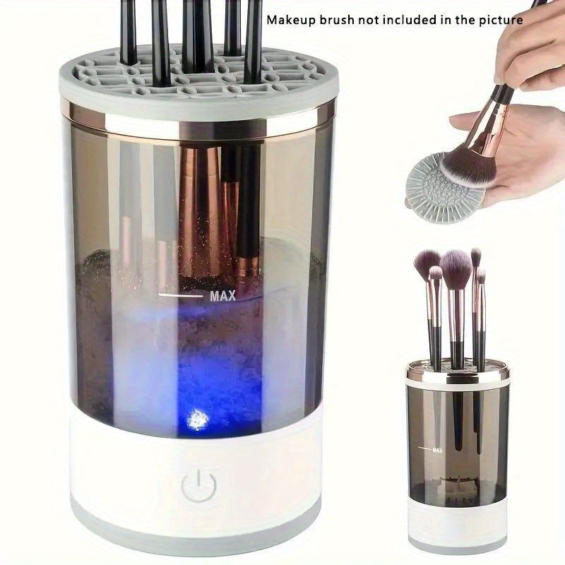 USB Powered Makeup Brush Cleaner Automatic Electric Cleaning Device Made of ABS Material