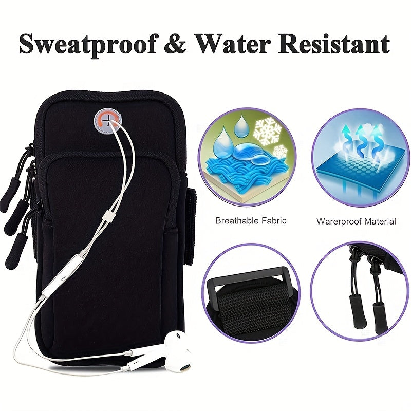 Waterproof Running Arm Bag for Mobile Phones Secure Phone During Exercise