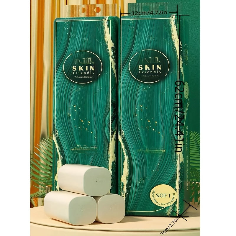 Zarif va yumshoq bambuk hojat qog'ozi | 20 ta rolik, 5 qatlam, 980g, silliq va mustahkam, PFAS va BPA dan xoli, septik tizimlar uchun xavfsiz | Ekologik toza va barqaror, plastiksiz, eng yuqori qulaylikni taqdim etadi.