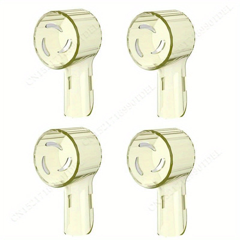 4Pcs Toothbrush Dustproof Covers Caps Electric Toothbrush Head Protectors