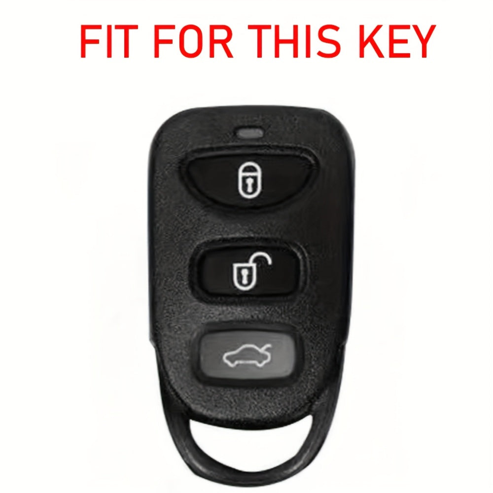 Silicone Key Cover for Car Remote, Universal Fit, Durable Keychain Accessory