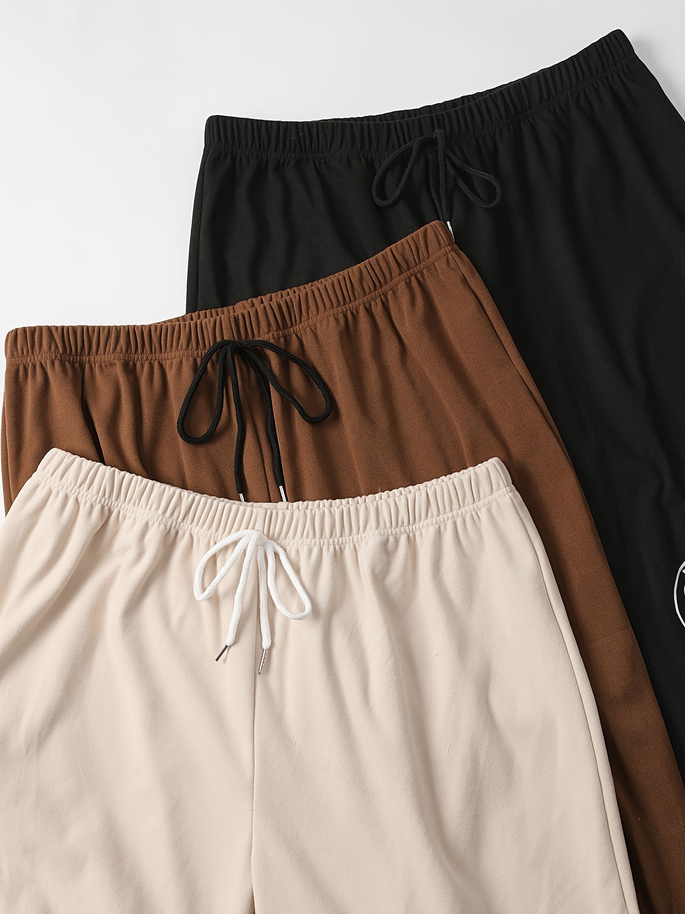 Women's Plus Size Casual Lounge Pants with Drawstring Elastic Waist