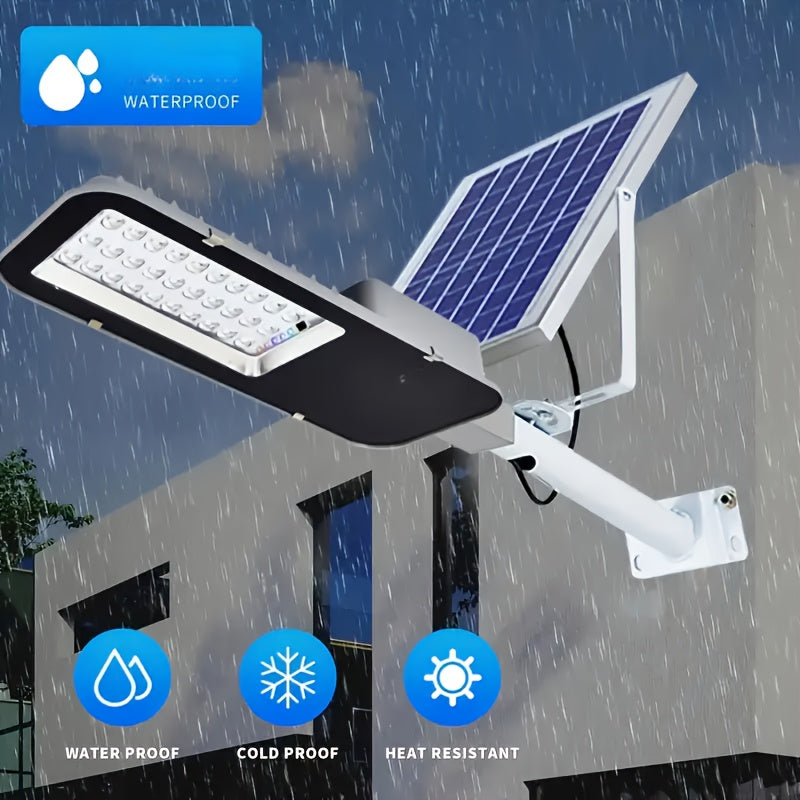 Outdoor Solar Street Light with 6000mAh Battery Remote Control Yard Garden Lighting