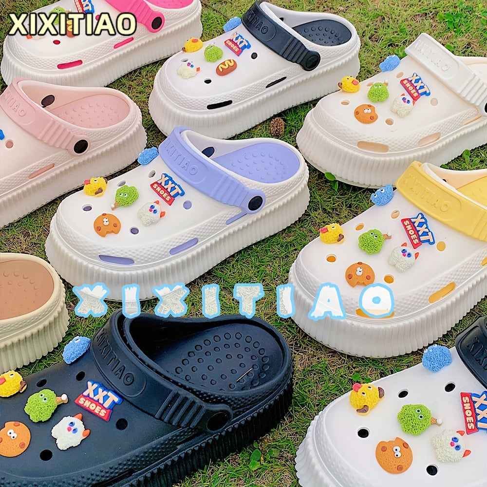 Women's Hollow-Out Slide Sandals EVA Non-Slip Animal Cartoon Summer Spring