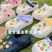 Women's Hollow-Out Slide Sandals EVA Non-Slip Animal Cartoon Summer Spring