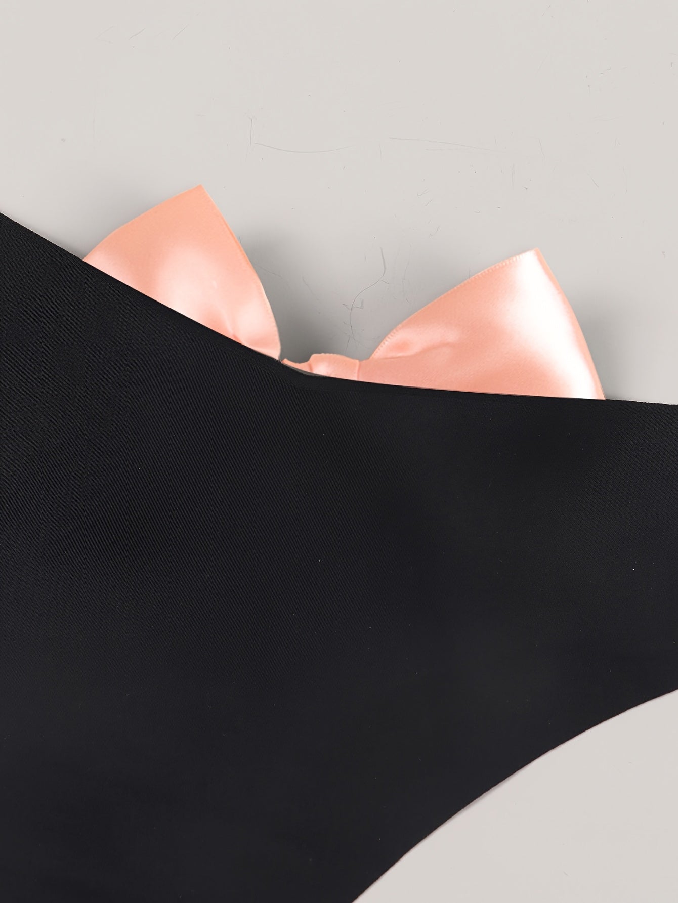 Adult Women's Solid Color G-String Thong with Bow Detail Polyamide Elastane Lingerie