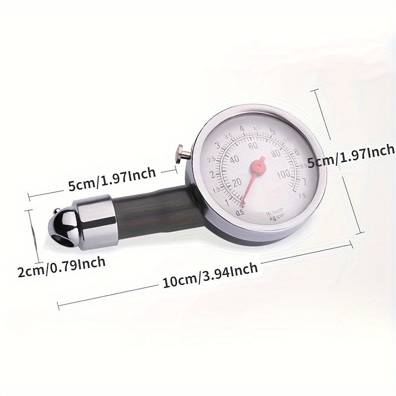 Mechanical Tire Pressure Gauge Handheld Car Air Pressure Tester with Analog Dial
