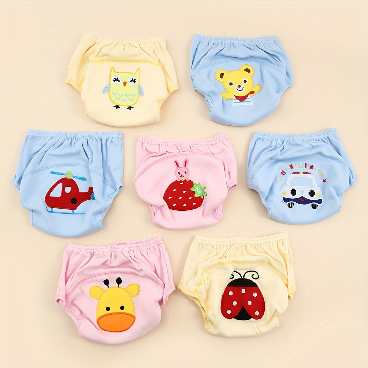Set of 3 Baby Toddler Cotton Leakproof Training Underwear for Potty Learning