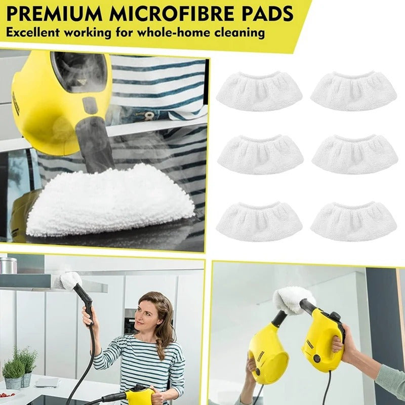 Karcher bug'latgich uchun qayta ishlatiladigan mikrofiber mato qo'shimchalari, Easyfix SC1, SC2, SC3, SC4, SC5 modellari - Easyfix tizimi bilan mos keladi, bug'latgich mopa padlari va pol tozalash uchun ideal