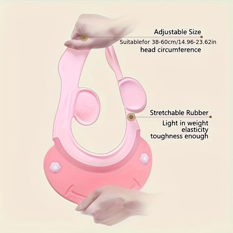 Gorro de ducha impermeable para lavado de cabello, para niños y adultos