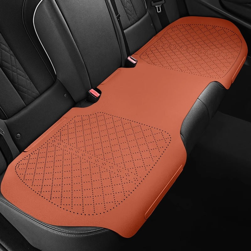 Cojín para asiento de coche arroz vainilla, de temporada, transpirable, con perforaciones, tapete para coche