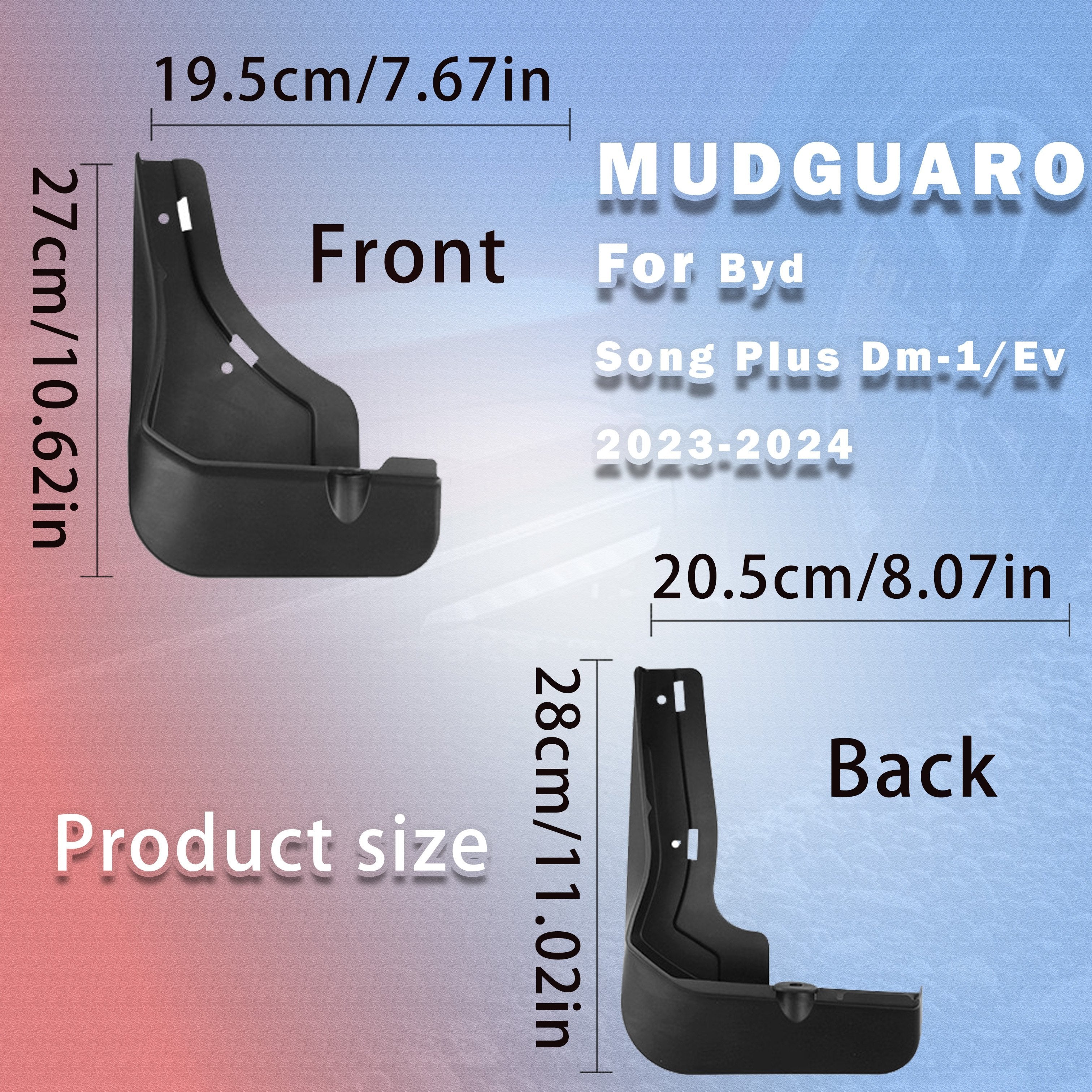 4 dona avtomobil shlangi uchun shlanglar va g'ovaklar, SUV chang va qum himoyasi