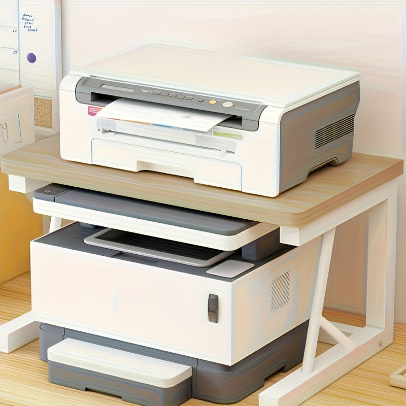 Metal Printer Stand with Storage Shelf for Office and Home Organization