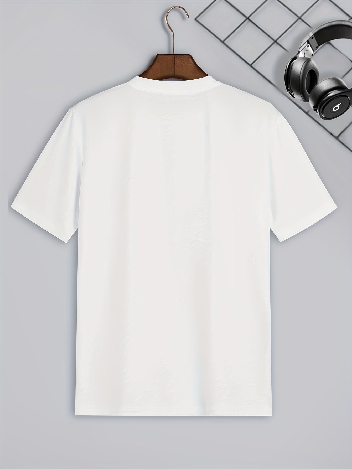 Conjunto de 6 camisetas de manga corta de color sólido para hombre, poliéster, ropa casual