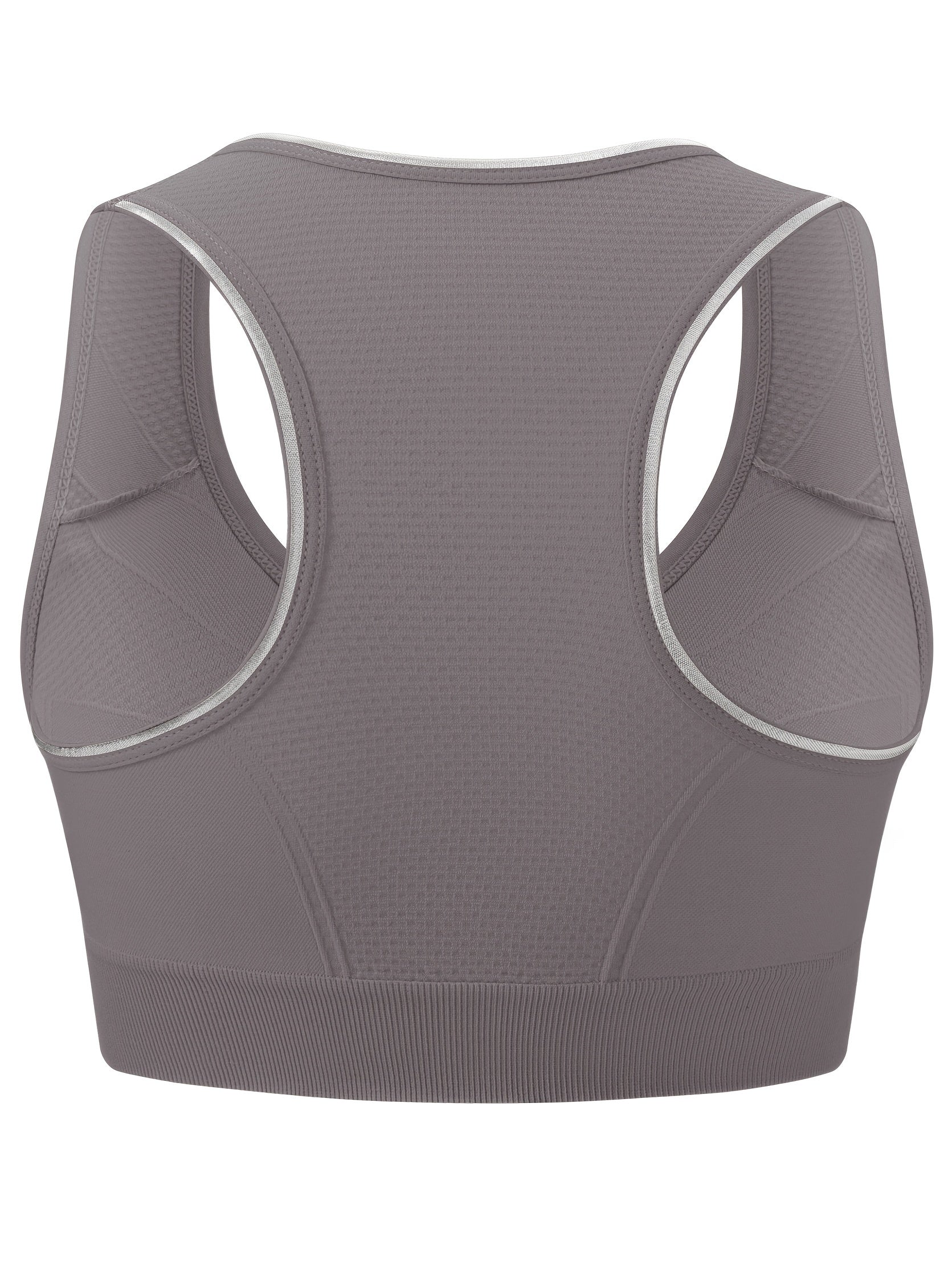 Plus Size Seamless Front Closure Sports Bra High Elasticity Workout Bra