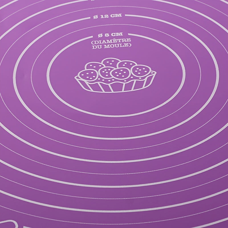 Alfombrilla para repostería con superficie antiadherente para hornear y estirar masa, medidas