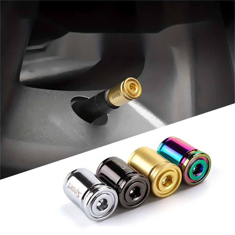 Universal Anti-Theft Tire Valve Cap Sport Modified Rubber Car Accessories
