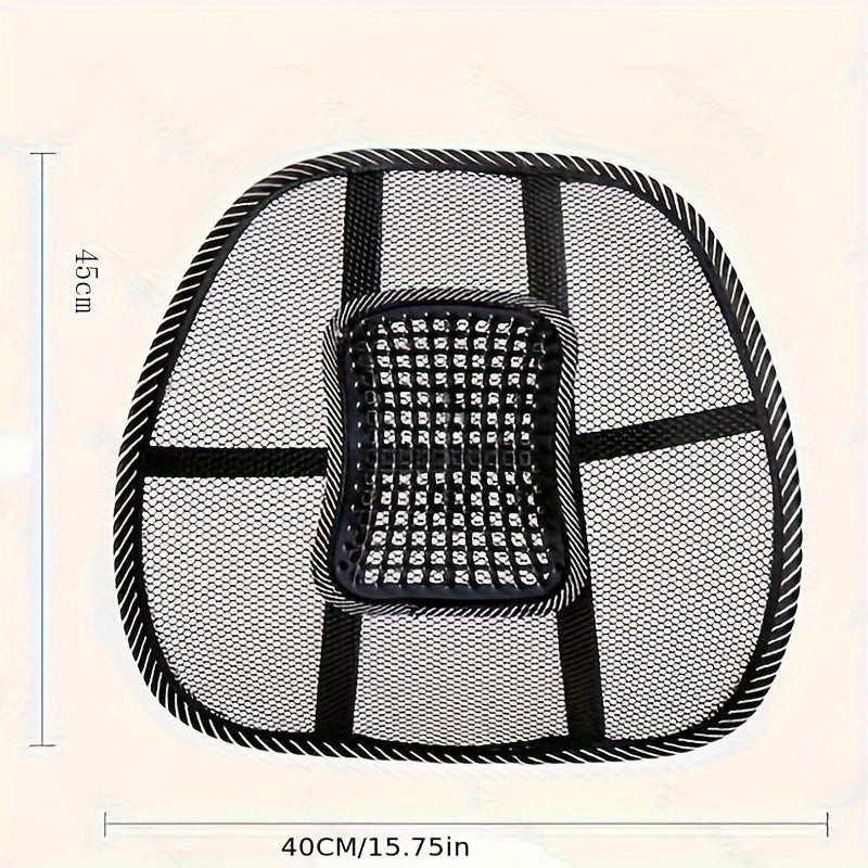 Breathable Memory Foam Lumbar Cushion for Car and Office Use