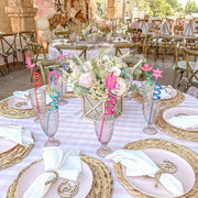 Pink Plastic Drinking Straws 24 Count Western Cowgirl Theme for Parties