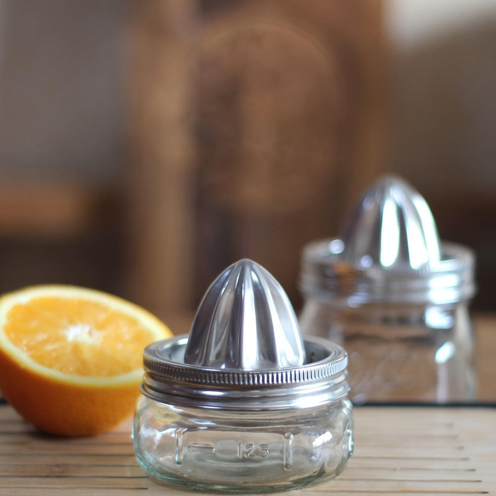Stainless Steel Lemon Squeezer Juicer with Bowl Portable Easy to Use