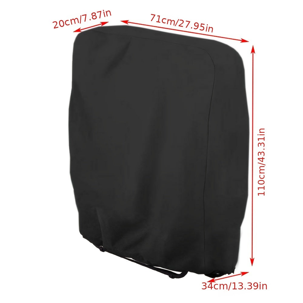 Waterproof Outdoor Folding Chair Cover Nylon Black All Weather Patio Garden Furniture Protector