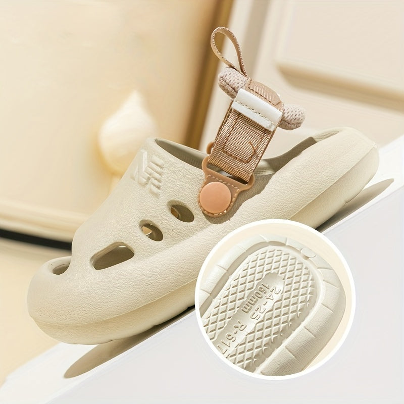 Детские легкие сандалии из EVA для мальчиков и девочек, противоскользящие, быстро сохнущие, регулируемые ремешки, всесезонные, для улицы