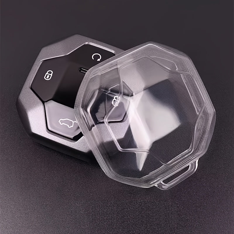 Car Key Case Leather Remote Control Holder for Travel SUV Keychain Protector