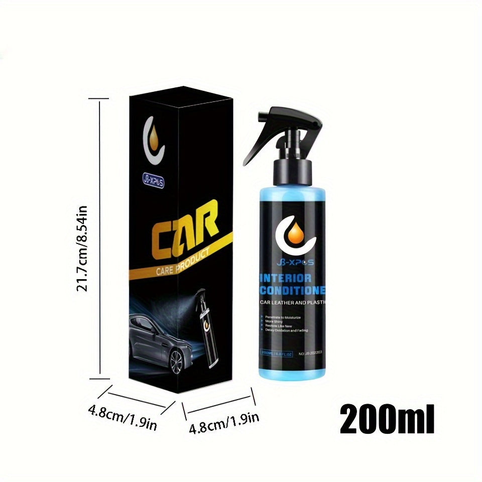 Recubrimiento líquido para el interior del coche para la restauración de plástico y cuero sintético. Protege contra la oxidación y la decoloración.