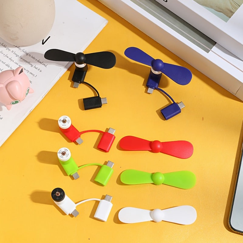 Portable Mini Phone Fan for Travel and Outdoors USB Powered Compact Handheld Fan
