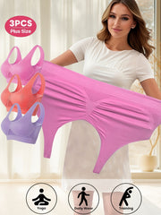 Women Seamless Double-Layer Sports Bra Breathable No Padding Plus Size