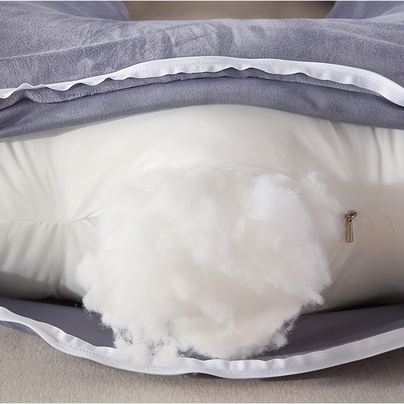 Almohada de apoyo en forma de U para embarazo para espalda, piernas, vientre y caderas 30x35 cm