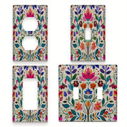 Mexican Folk Art Light Switch Plate Cover Vibrant Decor for Kitchen Bedroom Easy to Clean
