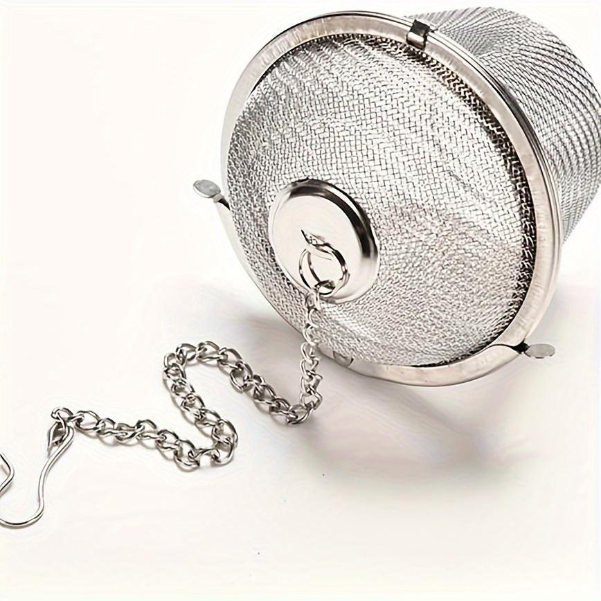 Шарик для заваривания чая из нержавеющей стали для использования на кухне и в ресторане - прочный фильтр для специй для горячих горшков и замачивания чайных листьев - сито для приправ - чайные принадлежности и шарики для приправ