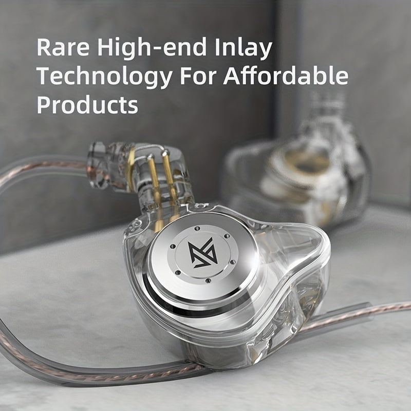 Auriculares monitor de oído con doble driver dinámico, cancelación de ruido, con cable, para juegos y deportes