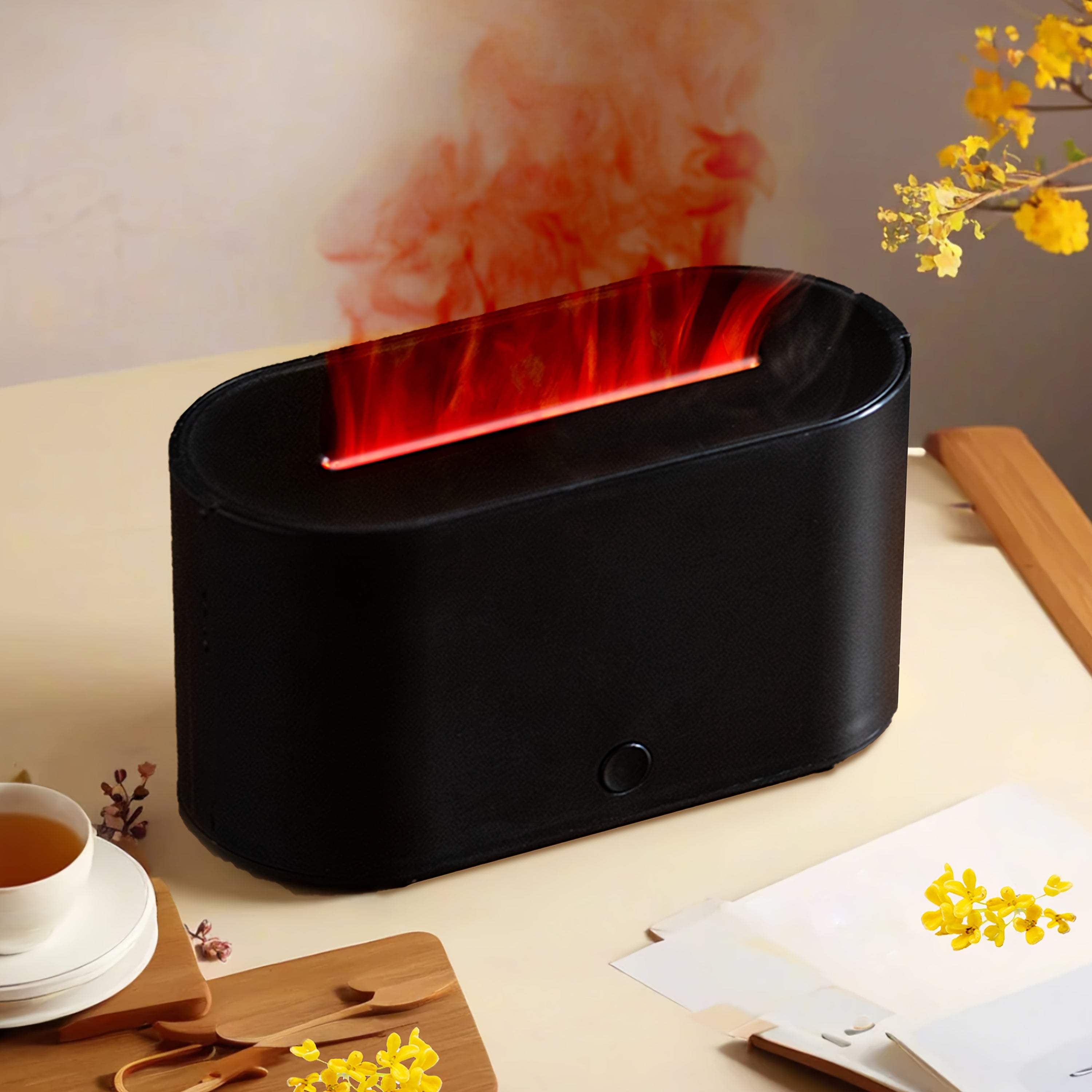 Havo bug'lari namlagich, efir moyi diffuzori, etti rangli kechki chiroq, yotoqxona, uy